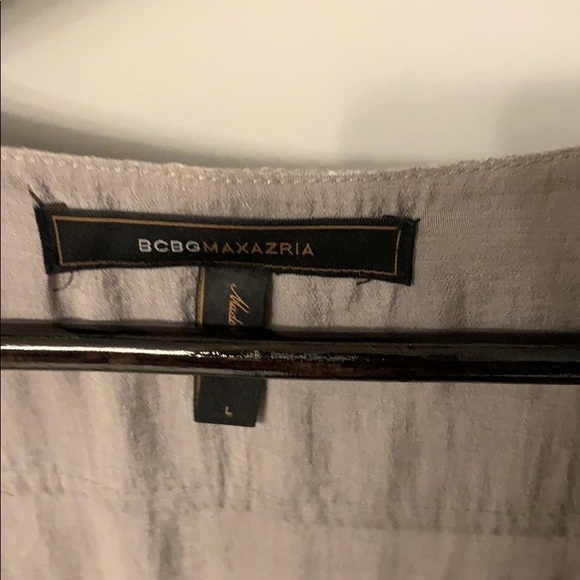 BCBG gray dress with collared front size L - Picture 3 of 3